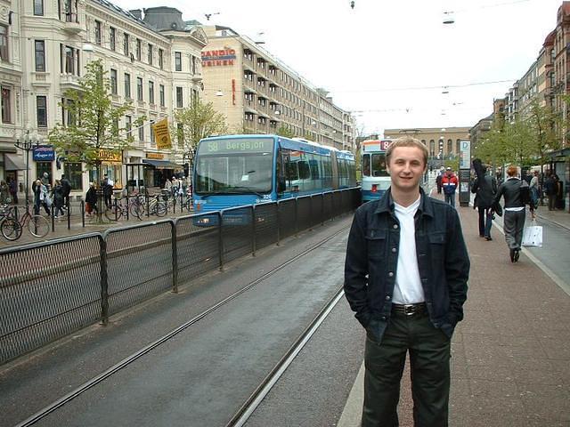 Jim in front of something Swedish