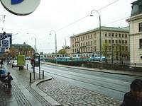 Waiting for the tram